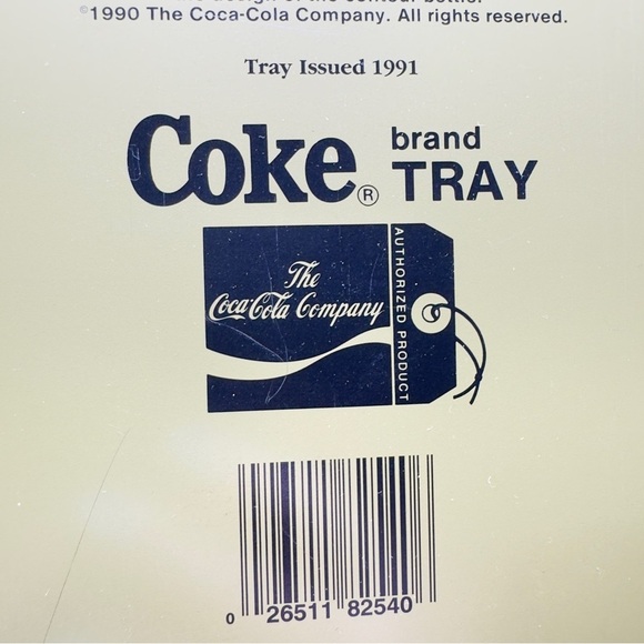 Coca-Cola Tray “Santa with Elves” | 1991 Repro of 1960 Sundblom Art | Vtg Coke - Picture 8 of 8